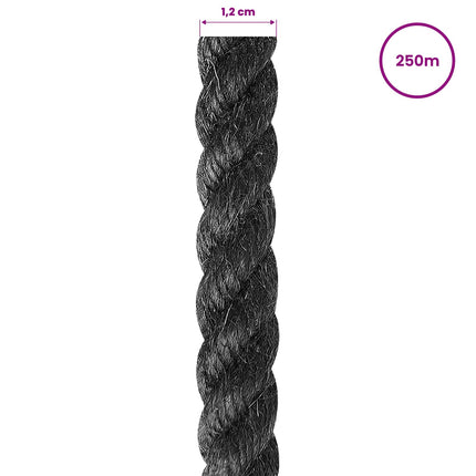 Jute reb 120 mm 250 m Sort 100% Tossa jute