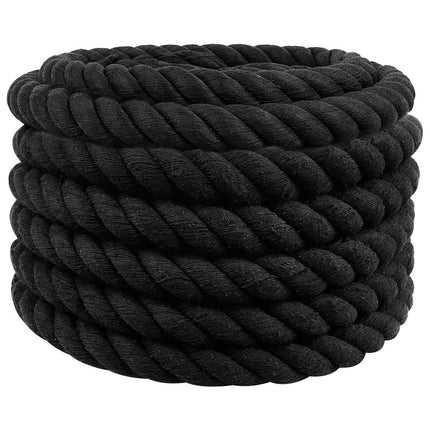 Bomulds Snor 30 mm 50 m Sort 100% Bomuld