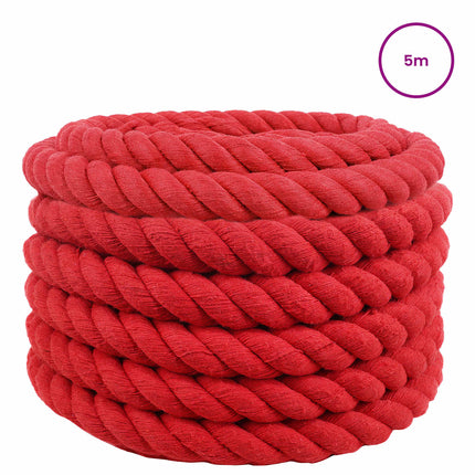 Bomulds Snor 36 mm 5 m Rød 100% Bomuld
