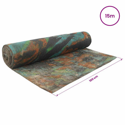 Jute Rulle Camouflage 100 x 1500 cm
