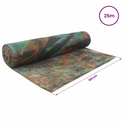 Jute Rulle Camouflage 100 x 2500 cm