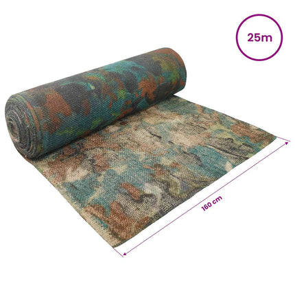 Jute Rulle Camouflage 160 x 2500 cm