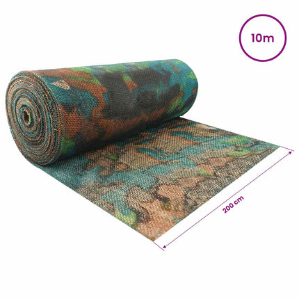 Jute Rulle Camouflage 200 x 1000 cm