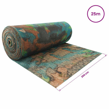 Jute Rulle Camouflage 200 x 2500 cm