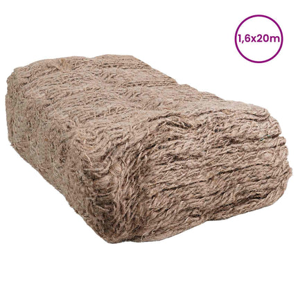 Jute opbevaringsmatte Naturfarvet 1,6 x 20 m 100% Tossa Jute