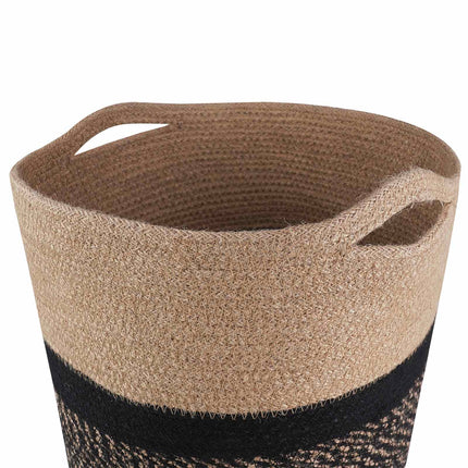 Plantepotte Sæt 2 pcs Naturfarvet og sort Ø 28 x 28 cm