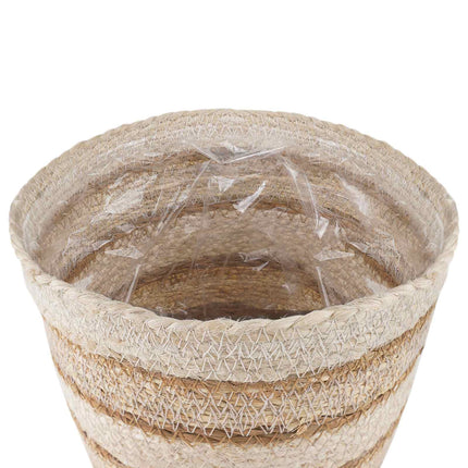 3 stk. Naturlig, hvid og beige Ø26 x 19 cm 100% Søgræs