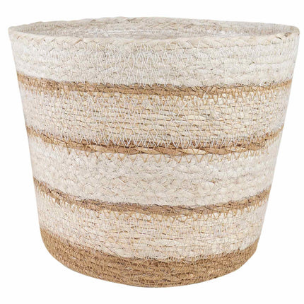 3 stk. Naturlig, hvid og beige Ø26 x 19 cm 100% Søgræs