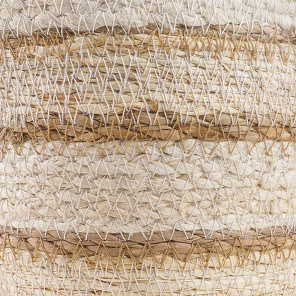 3 stk. Naturlig, hvid og beige Ø26 x 19 cm 100% Søgræs