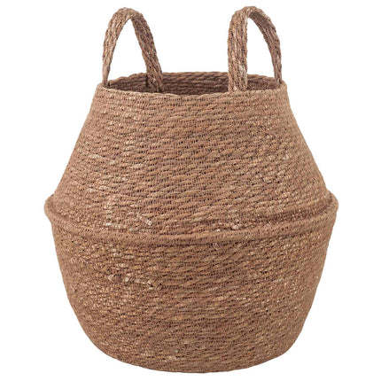Plantekrukke med håndtag Naturfarvet Ø 22 x 20 cm 100% Søgræs