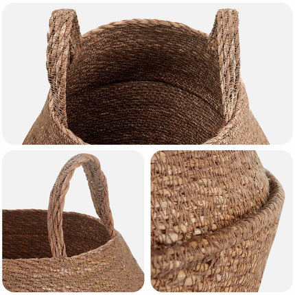 Plantekrukke med håndtag 2 pcs Naturfarvet Ø 22 x 20 cm