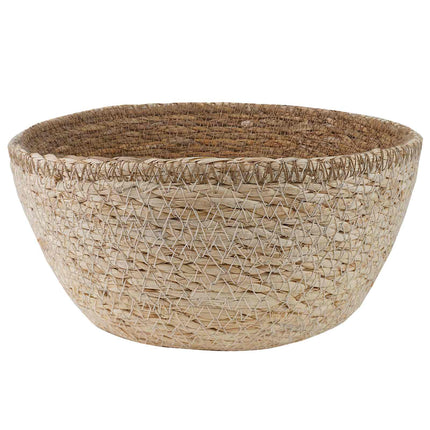 Plantekrukke med håndtag Hvid Ø 22 x 20 cm 100% Søgræs