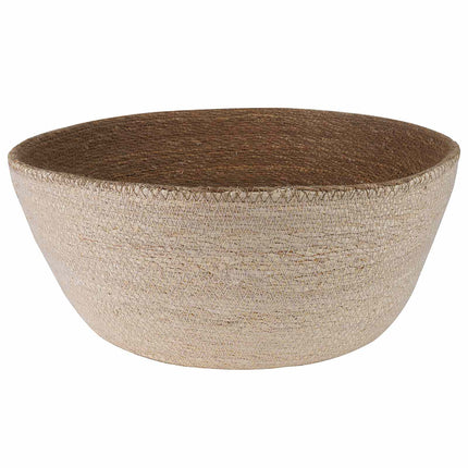 Plantekrukke med håndtag 2 pcs Hvid Ø 45 x 36 cm 100% Søgræs