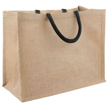 Jute tasker 5 pcs Naturfarvet og sort 42 x 33 x 19 cm
