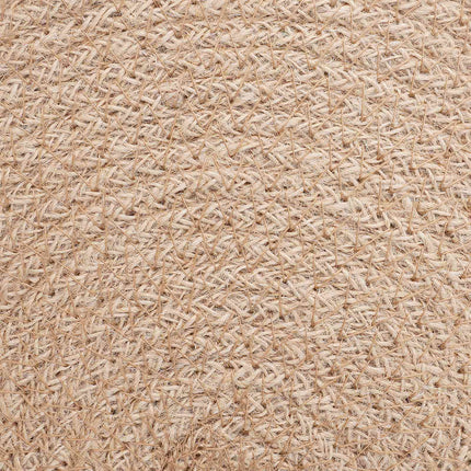 Jute dækkeservietter 4 stk. Naturfarvet og sort 100% Tossa jute