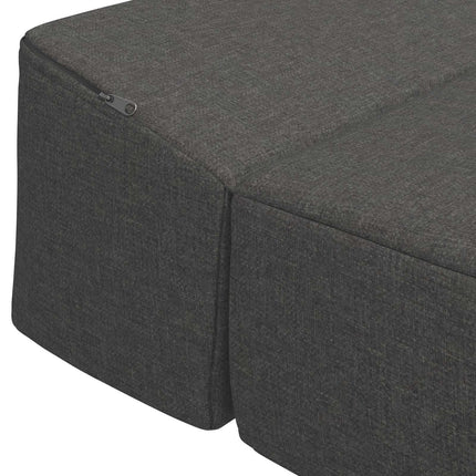 Samlebar Sofa Seng Mørkegrå 200 x 70 x 15 cm Stof