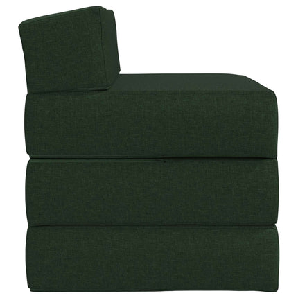 Samlebar Sofa Seng Mørkegrøn 200 x 70 x 15 cm Stof