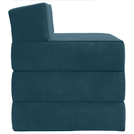 Samlebar Sofa Seng Blå 200 x 70 x 15 cm Fløjl