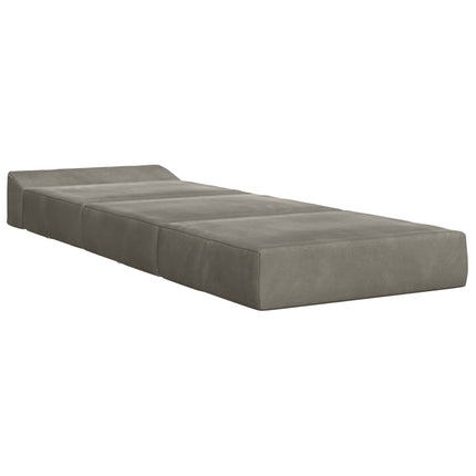 Samlebar Sofa Seng Lysegrå 200 x 70 x 15 cm Fløjl