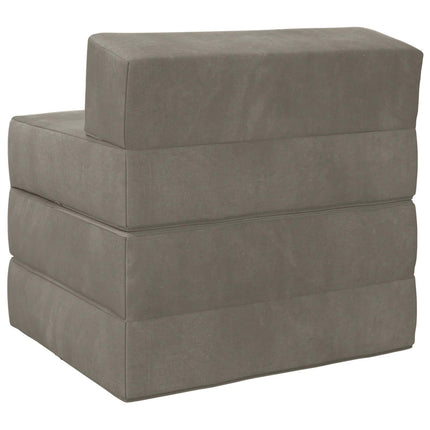 Samlebar Sofa Seng Lysegrå 200 x 70 x 15 cm Fløjl