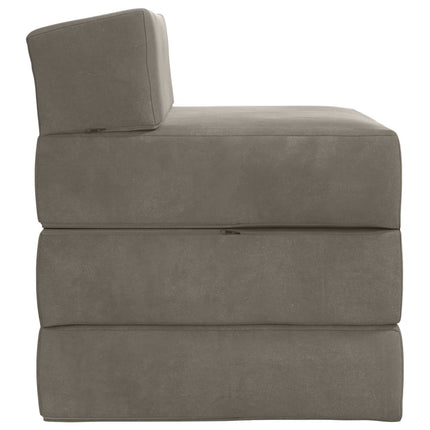 Samlebar Sofa Seng Lysegrå 200 x 70 x 15 cm Fløjl