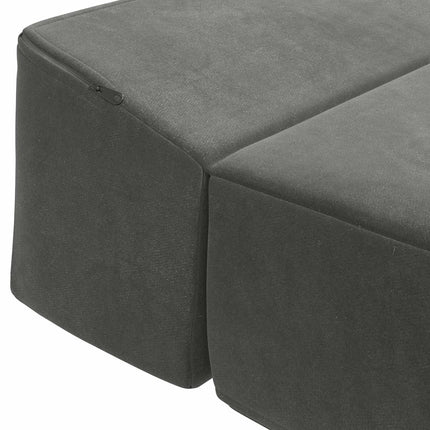 Samlebar Sofa Seng Mørkegrå 200 x 70 x 15 cm Fløjl