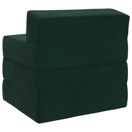 Samlebar Sofa Seng Mørkegrøn 200 x 70 x 15 cm Fløjl
