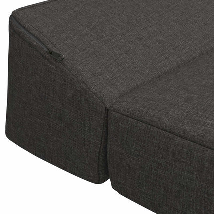 Samlebar Sofa Seng Mørkegrå 200 x 70 x 10 cm Stof