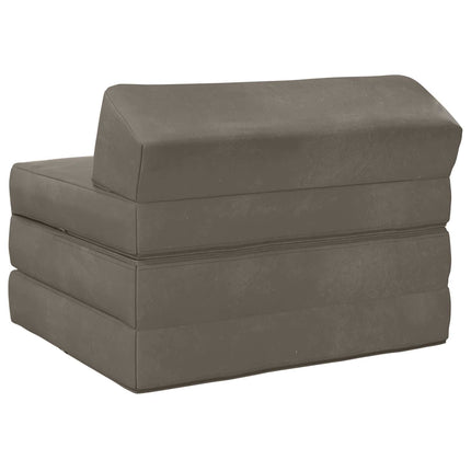 Samlebar Sofa Seng Lysegrå 200 x 70 x 10 cm Fløjl