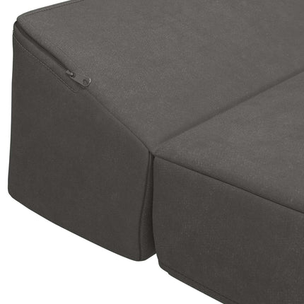 Samlebar Sofa Seng Mørkegrå 200 x 70 x 10 cm Fløjl