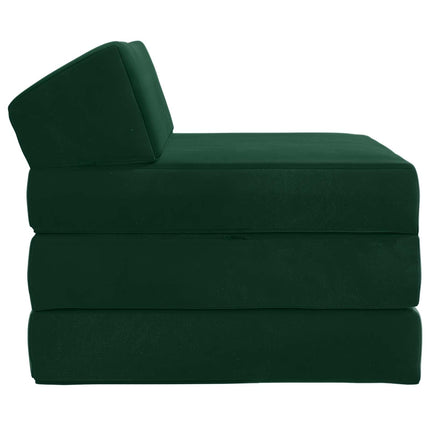Samlebar Sofa Seng Mørkegrøn 200 x 70 x 10 cm Fløjl