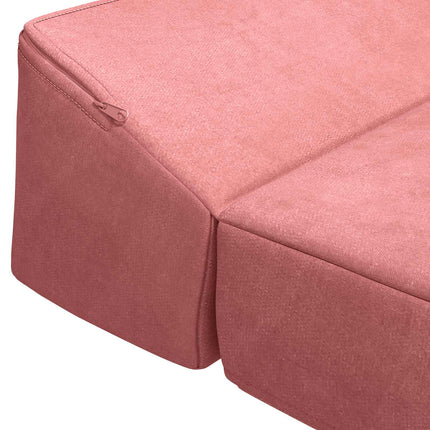 Samlebar Sofa Seng Lyserød 200 x 70 x 10 cm Fløjl