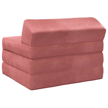 Samlebar Sofa Seng Lyserød 200 x 70 x 10 cm Fløjl