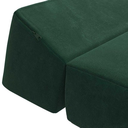 Samlebar Sofa Seng Mørkegrøn 60 x 70 x 41 cm Stof