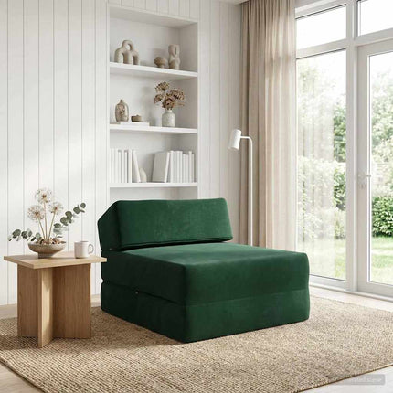 Samlebar Sofa Seng Mørkegrøn 60 x 70 x 41 cm Stof