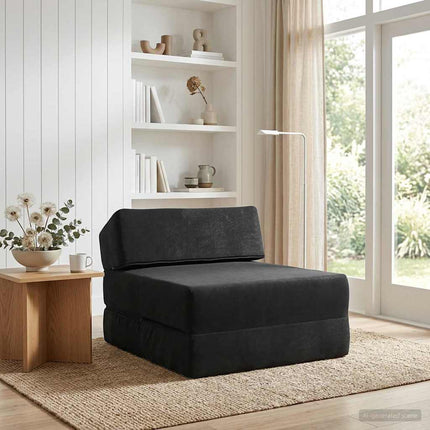Samlebar Sofa Seng Sort 60 x 70 x 41 cm Stof