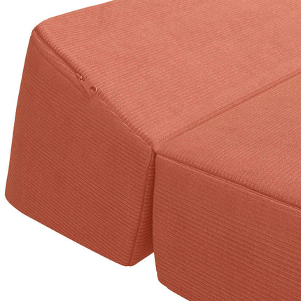 Samlebar Sofa Seng Rød orange 60 x 70 x 41 cm Stof