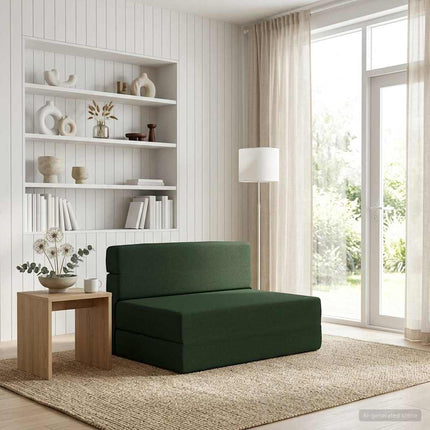 Samlebar Sofa Seng Mørkegrøn 70 x 72 x 60 cm Stof