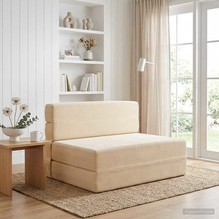 Samlebar Sofa Seng Cremefarvet 70 x 72 x 60 cm Stof