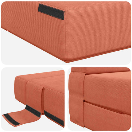 Samlebar Sofa Seng Rød orange 70 x 72 x 60 cm Stof
