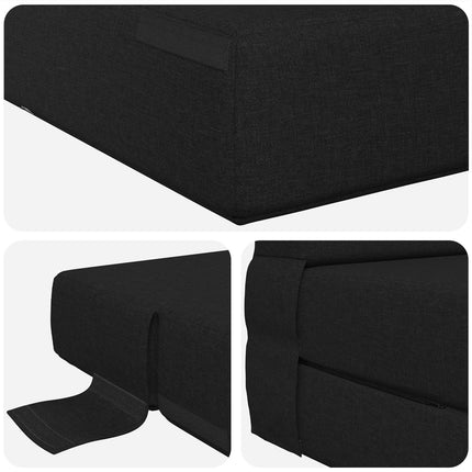 Samlebar Sofa Seng Sort 70 x 80 x 60 cm Stof