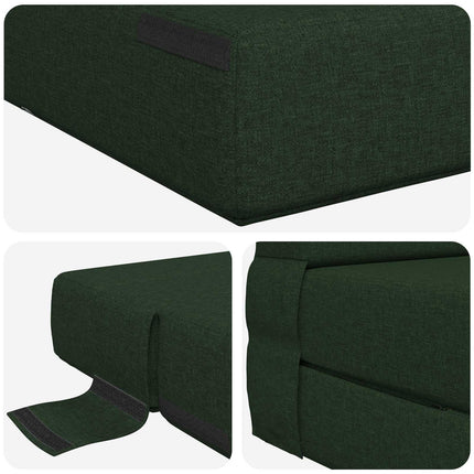 Samlebar Sofa Seng Mørkegrøn 70 x 80 x 60 cm Stof