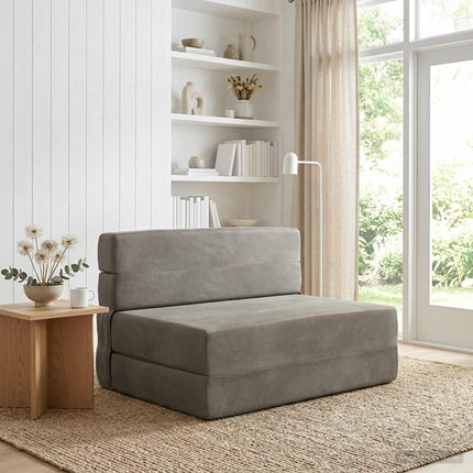Samlebar Sofa Seng Lysegrå 100 x 80 x 60 cm Stof