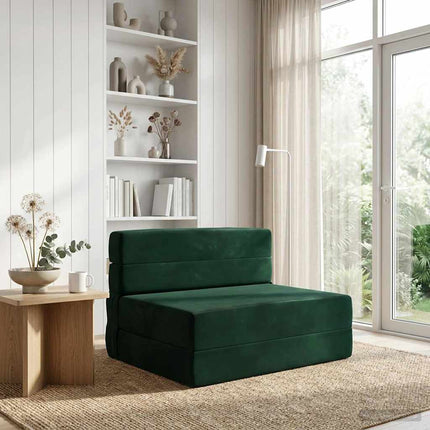 Samlebar Sofa Seng Mørkegrøn 70 x 80 x 60 cm Stof