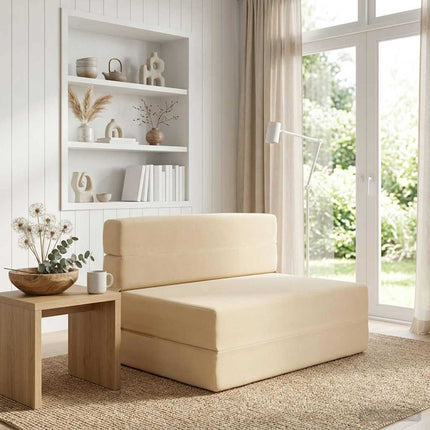 Samlebar Sofa Seng Cremefarvet 100 x 80 x 60 cm Stof