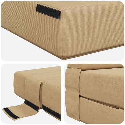 Samlebar Sofa Seng Grøn Grå 100 x 80 x 60 cm Stof