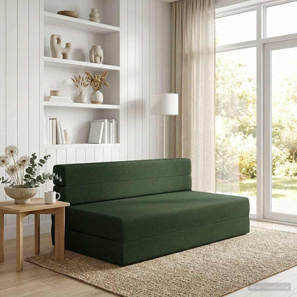 Samlebar Sofa Seng Mørkegrøn 152 x 86,5 x 60 cm Stof