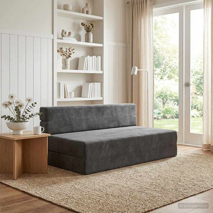 Samlebar Sofa Seng Mørkegrå 152 x 86,5 x 60 cm Stof