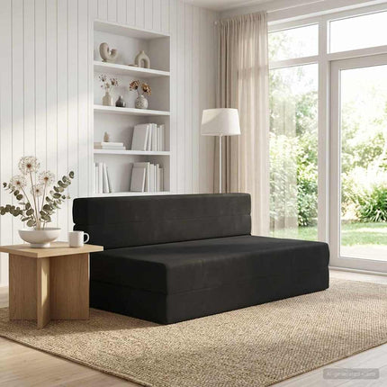 Samlebar Sofa Seng Sort 152 x 86,5 x 60 cm Stof