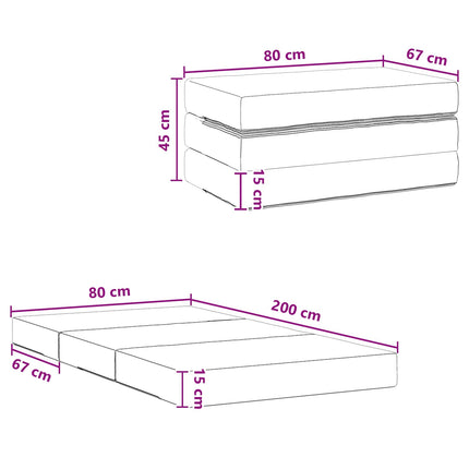 Samlebar Sofa Seng 80 x 67 x 45 cm Blå